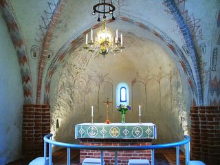 In der Kirche von Eldsberga
